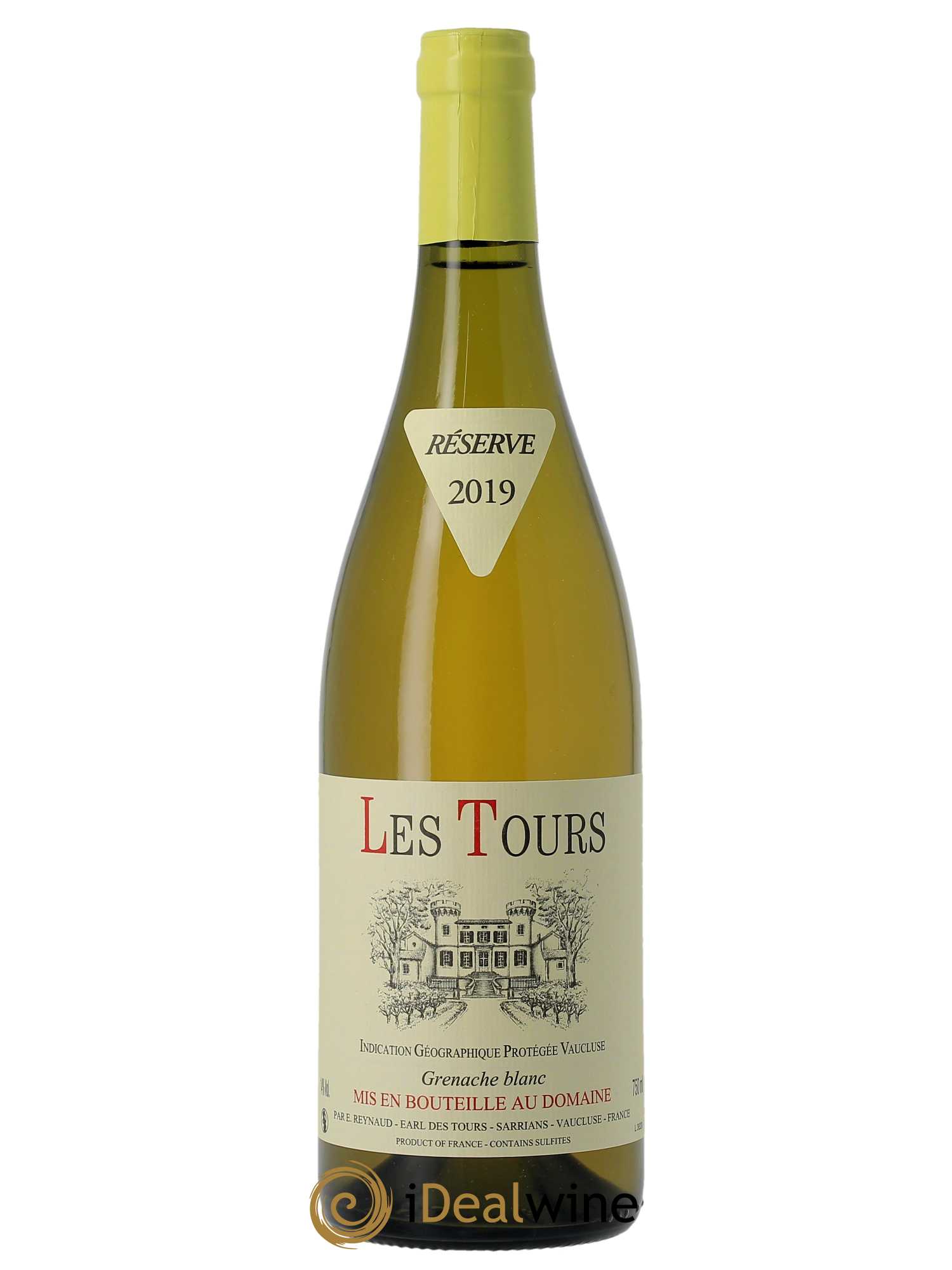 IGP Vaucluse (Vin de Pays de Vaucluse) Les Tours Grenache Blanc Emmanuel  Reynaud 2019