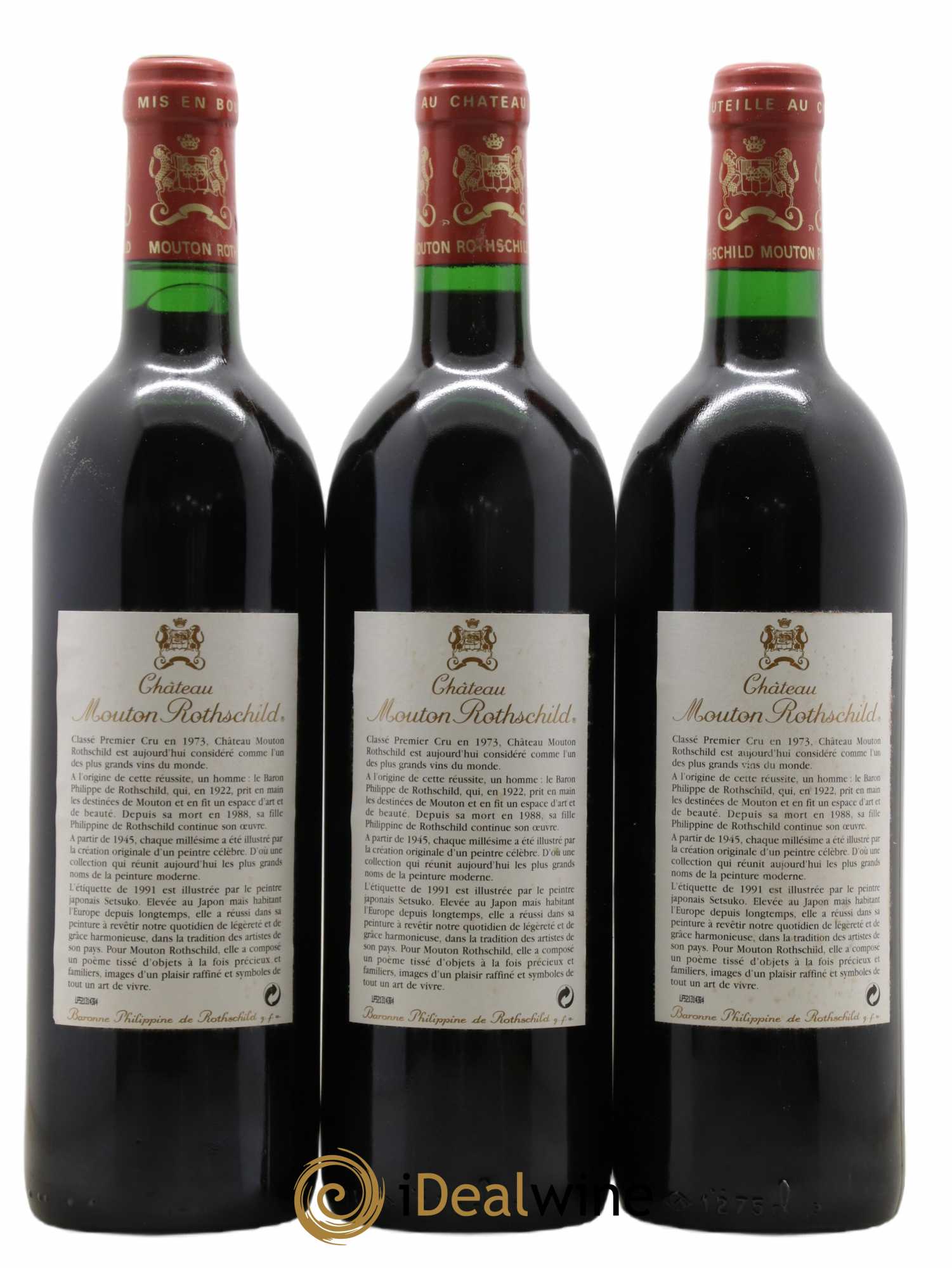Buy Château Mouton Rothschild 1er Grand Cru Classé 1991 (lot 7346)