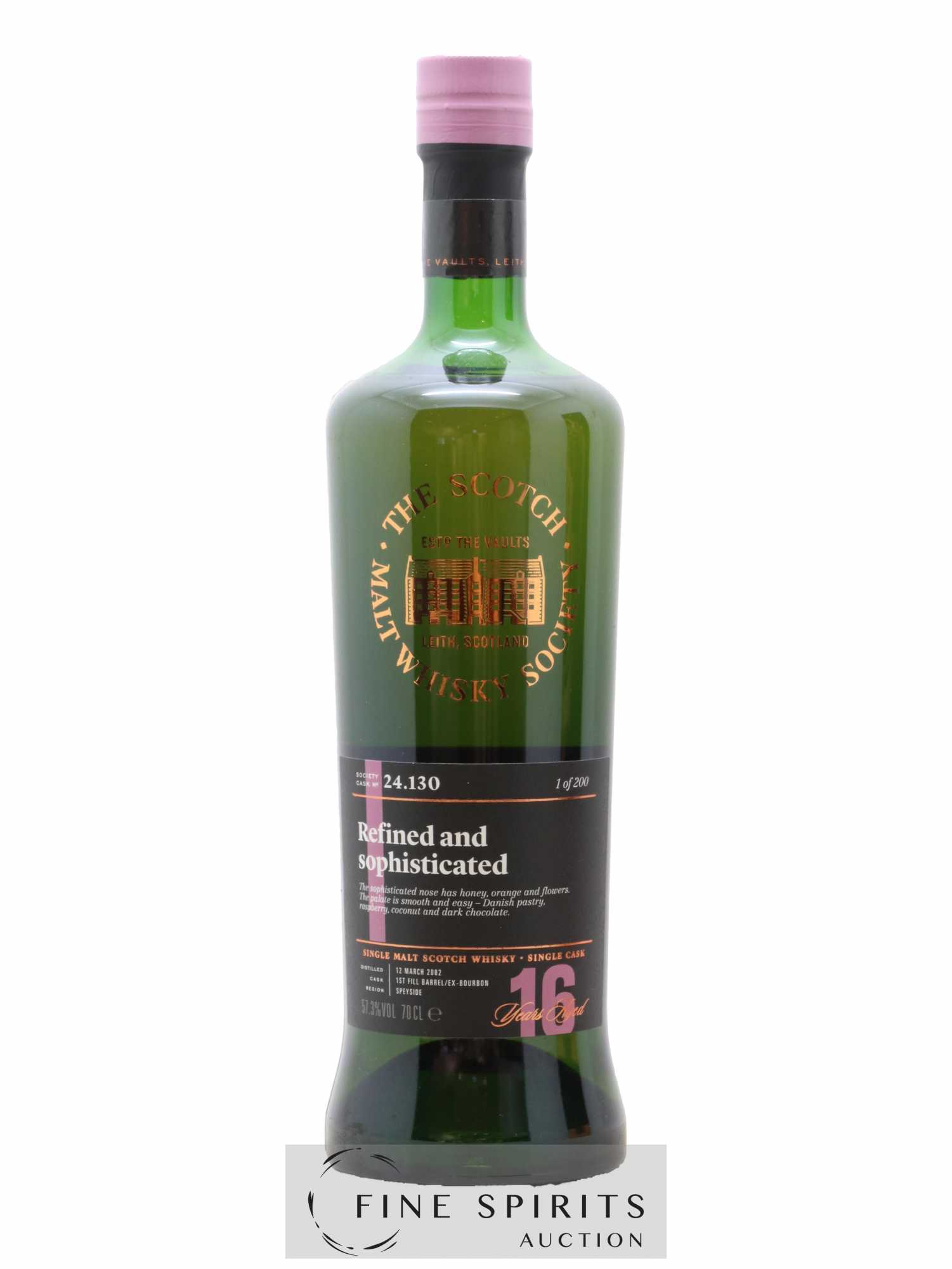 Acheter Refined and Sophisticated 16 years 2002 The Scotch Malt Whisky Society Cask n°24.130