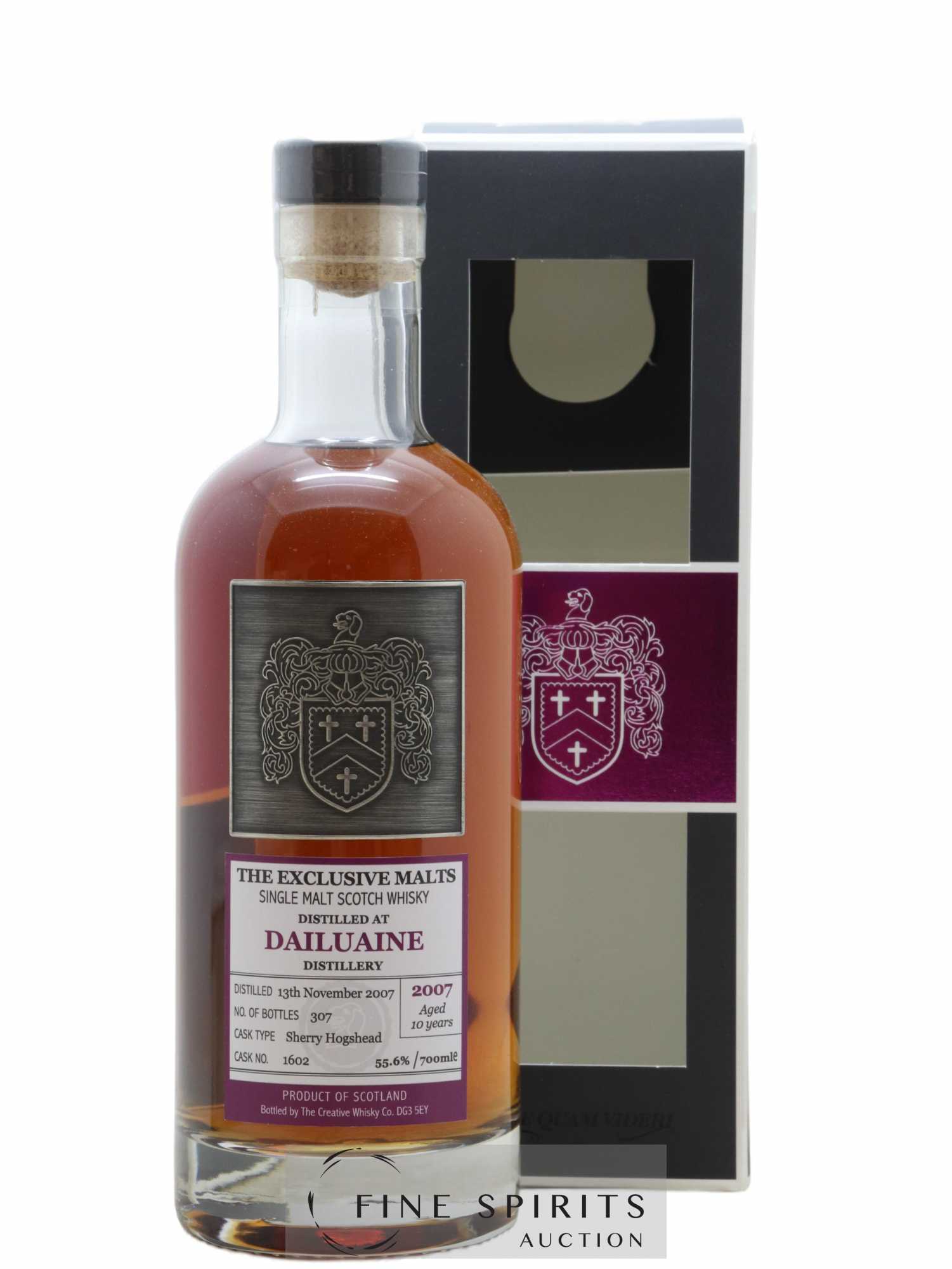 Dailuaine 10 years 2007 The Creative Whisky Co Cask n°1602 - One of 307 The Exlusive Malts 