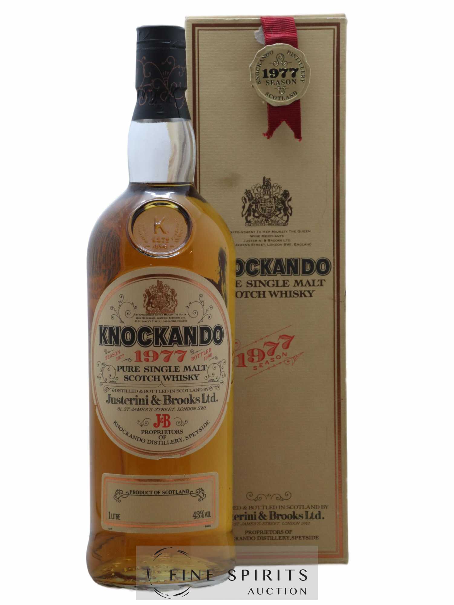 Knockando 1977 Of. bottled 1990 (1L) 1L