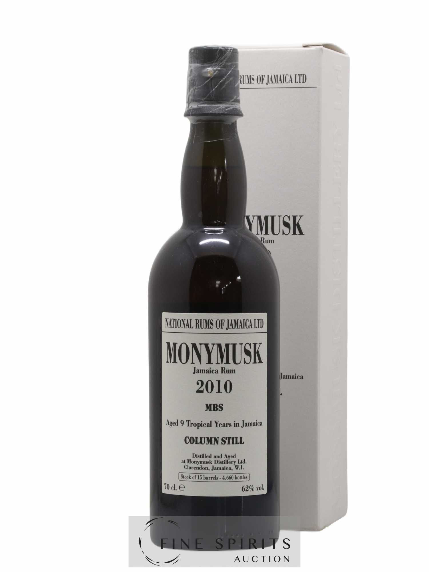 Monymusk 9 years 2010 Velier Column Still Mark MBS - One of 4660 - bottled 2019 LM&V National Rums of Jamaica 