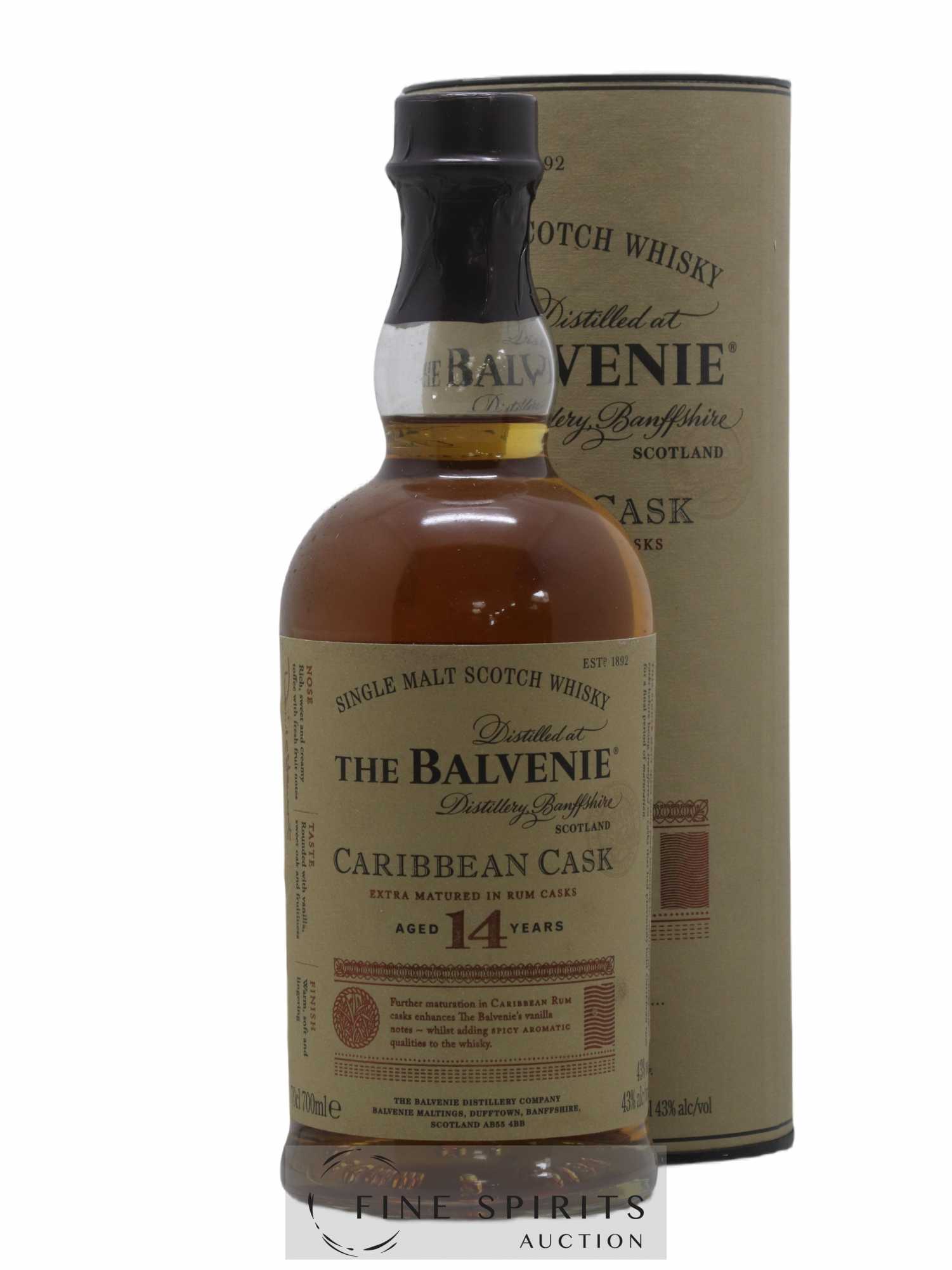 Balvenie (The) 14 years Of. Caribbean Cask Rum Cask Finish 