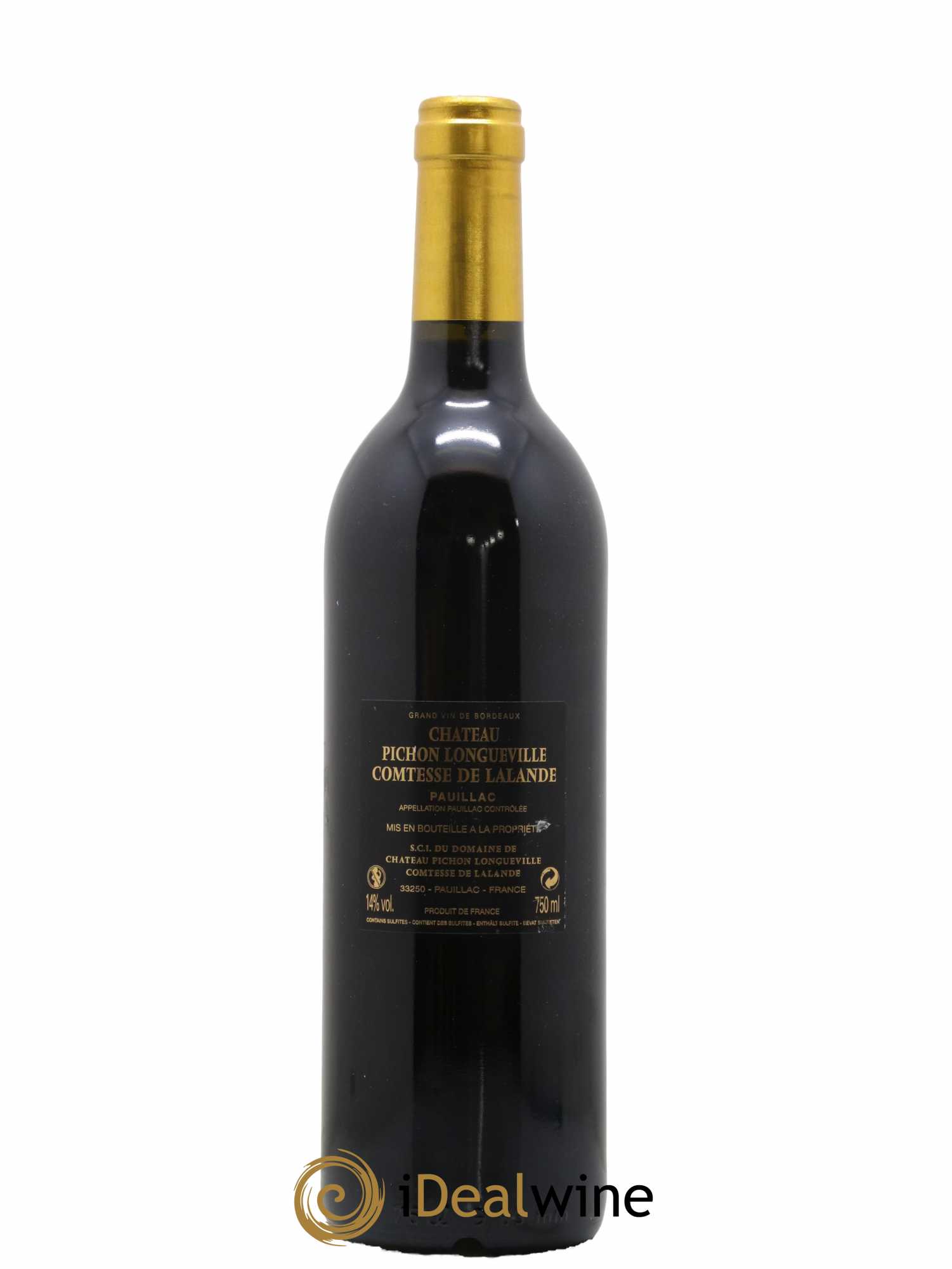 Caisse En Bois Ancienne Pichon-Longueville – Grand Cru Médoc, Estampe Vin 1960