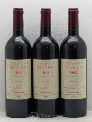 VDP Bouches du Rhône Trévallon (Domaine de) Eloï Dürrbach  2004 - Lot of 3 Bottles