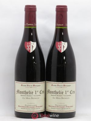 Monthélie 1er Cru Le Meix Bataille Douhairet-Porcheret 2008 - Lot of 2 Bottles