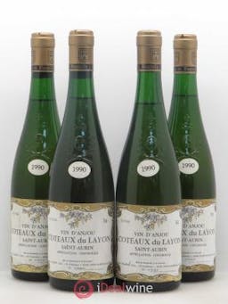 Coteaux du Layon Saint Aubin Domaine Joseph Halbert 1990 - Lot of 4 Bottles