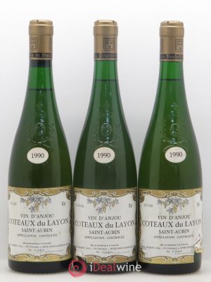 Coteaux du Layon Saint Aubin Domaine Joseph Halbert 1990 - Lot of 3 Bottles