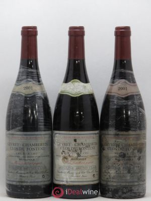Gevrey-Chambertin 1er Cru Clos du Fonteny Bruno Clair (Domaine)  2001 - Lot of 3 Bottles