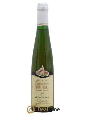 Alsace Blanc de Noir Cuvée Excellence Domaine Audrey et Christian Binner 2001 - Lot of 1 Half-bottle