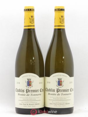 Chablis 1er Cru Montée de Tonnerre Jean-Paul & Benoît Droin (Domaine)  2018 - Lot of 2 Bottles