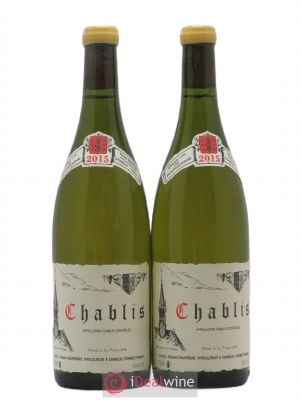 Chablis René et Vincent Dauvissat  2015 - Lot of 2 Bottles