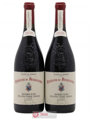 Châteauneuf-du-Pape Château de Beaucastel Jean-Pierre & François Perrin  2016 - Lot of 2 Bottles