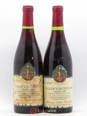 Clos de Vougeot Grand Cru Labet-Dechelette Tastevinage 1986 - Lot of 2 Bottles