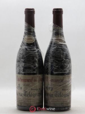 Châteauneuf-du-Pape Vieux Télégraphe (Domaine du) Vignobles Brunier  1998 - Lot of 2 Bottles