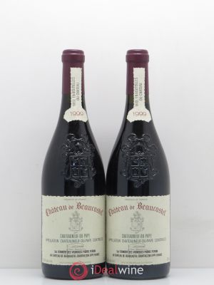 Châteauneuf-du-Pape Château de Beaucastel Jean-Pierre & François Perrin  1999 - Lot of 2 Bottles