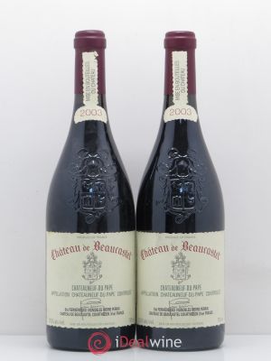 Châteauneuf-du-Pape Château de Beaucastel Jean-Pierre & François Perrin  2003 - Lot of 2 Bottles