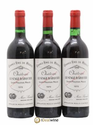 Moulis en Médoc château Lestage Darquier (sans prix de réserve) 1978 - Lot de 3 Bouteilles