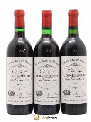 Moulis en Médoc château Lestage Darquier (sans prix de réserve) 1978 - Lot de 3 Bouteilles