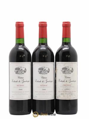 Médoc château Lalande de gravelongue (sans prix de réserve) 2000 - Lot de 3 Bouteilles