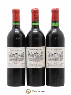 Haut Médoc château Le bourdieu (sans prix de réserve) 1970 - Lot de 3 Bouteilles