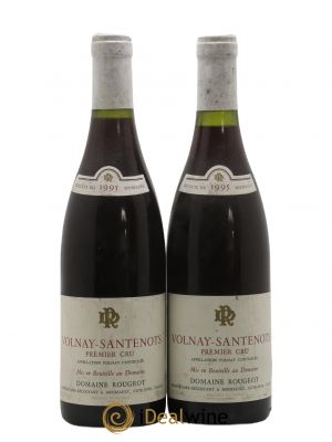 Volnay 1er Cru Santenots Rougeot 1995 - Lot of 2 Bottles