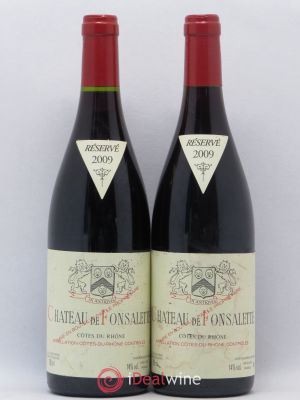 Côtes du Rhône Château de Fonsalette SCEA Château Rayas  2009 - Lot of 2 Bottles