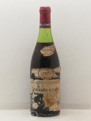 Romanée-Conti Grand Cru Domaine de la Romanée-Conti (no reserve) 1976 - Lot of 1 Bottle