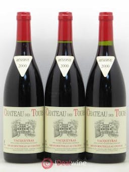 Vacqueyras Château des Tours E.Reynaud (no reserve) 2000 - Lot of 3 Bottles
