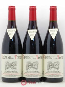 Côtes du Rhône Château des Tours E.Reynaud (no reserve) 2011 - Lot of 3 Bottles