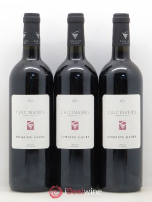 IGP Vaucluse (Vin de Pays de Vaucluse) Domaine des Tours Les Calcinaires Gérard et Ghislaine Gauby (sans prix de réserve) 2015 - Lot de 3 Bouteilles