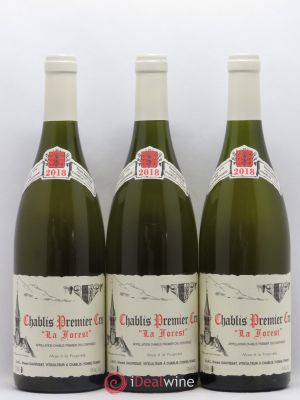 Chablis 1er Cru La Forest René et Vincent Dauvissat  2018 - Lot of 3 Bottles