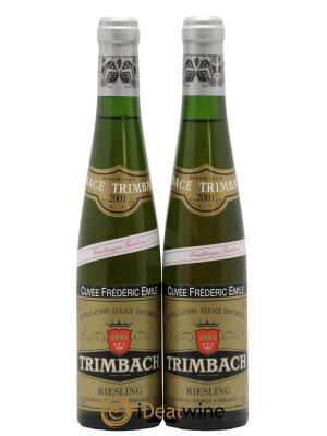 bottiglie Riesling Vendanges Tardives Cuvée Frédéric Emile Trimbach (Domaine) 2001 - Lot de 2 Mezze bottiglie