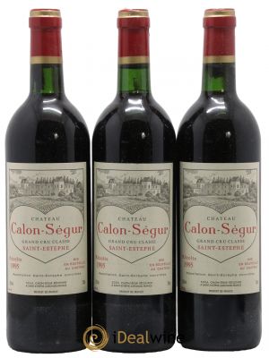 Château Calon Ségur 3ème Grand Cru Classé 1995 - Lot de 3 Bottles
