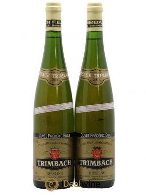bottiglie Riesling Vendanges Tardives Cuvée Frédéric Emile Trimbach (Domaine) 2001 - Lot de 2 Mezze bottiglie