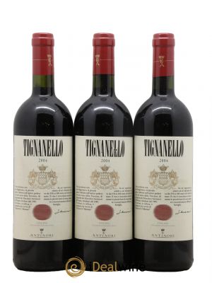 Toscana IGT Tignanello Tenuta Tignanello - Antinori 2004 - Lot de 3 Flaschen