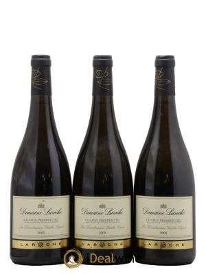 Chablis 1er Cru Fourchaumes Vieilles Vignes Domaine Laroche 2005 - Lot de 3 Bottiglie