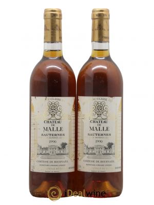 Château de Malle 2ème Grand Cru Classé 1990 - Lot de 2 Bottles