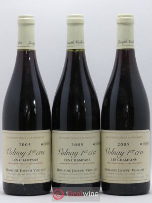 Volnay 1er Cru les Champans Joseph Voillot (Domaine)  2005 - Lot of 3 Bottles