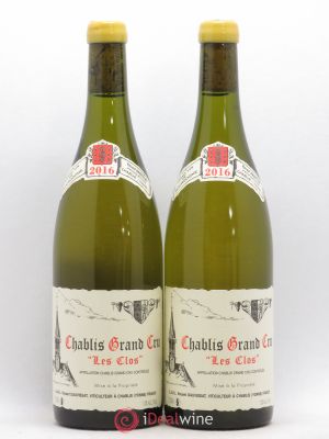 Chablis Grand Cru Les Clos René et Vincent Dauvissat  2016 - Lot of 2 Bottles