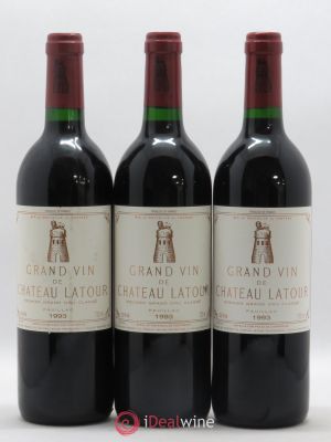 Château Latour 1er Grand Cru Classé  1993 - Lot of 3 Bottles