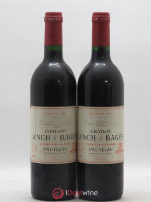 Château Lynch Bages 5ème Grand Cru Classé  1990 - Lot de 2 Bouteilles