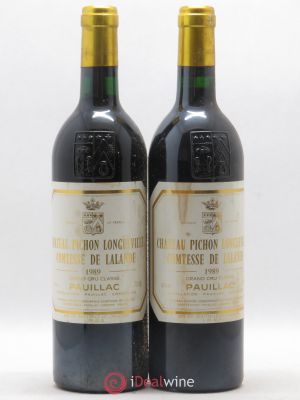 Château Pichon Longueville Comtesse de Lalande 2ème Grand Cru Classé  1989 - Lot of 2 Bottles