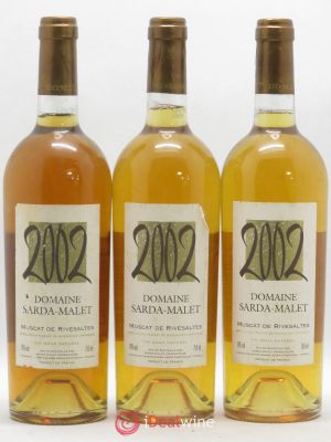 Muscat de Rivesaltes Sarda-Malet 2002 - Lot of 3 Bottles