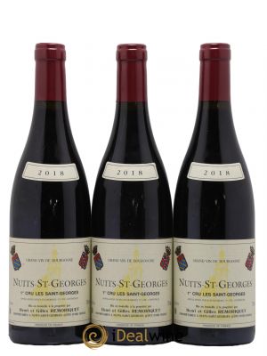 Nuits Saint-Georges 1er Cru Les Saints Georges Gilles Remoriquet  2018 - Lot of 3 Bottles