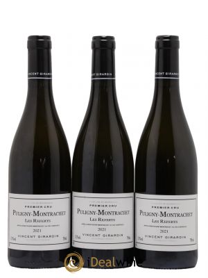 Puligny-Montrachet 1er Cru Les Referts Vincent Girardin (Domaine) 2021 - Lot de 3 Bottles