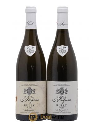 Rully 1er Cru Margotés Paul & Marie Jacqueson  2019 - Lot of 2 Bottles