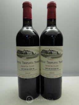 Château Troplong Mondot 1er Grand Cru Classé B  2003 - Lot of 2 Bottles