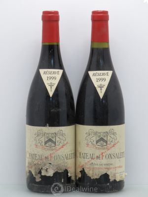 Côtes du Rhône Château de Fonsalette SCEA Château Rayas  1999 - Lot of 2 Bottles