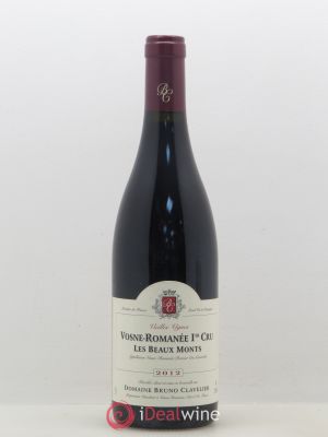 Vosne-Romanée 1er Cru Vieilles vignes Les Beaux Monts Bruno Clavelier  2012 - Lot of 1 Bottle